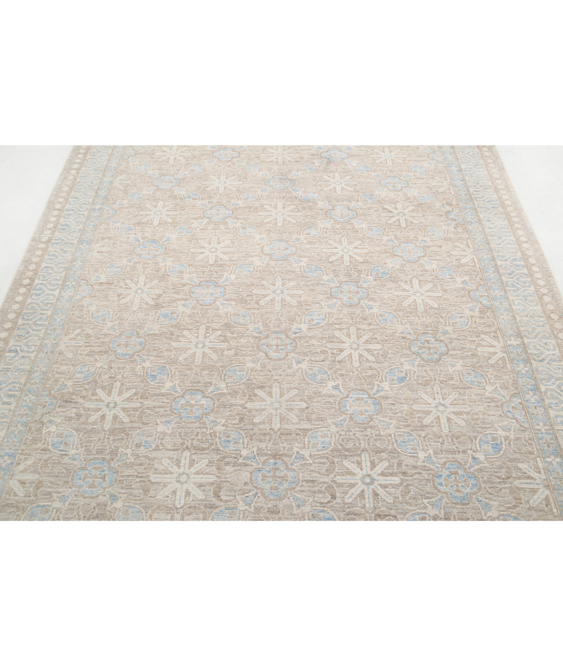 Hand Knotted Serenity Wool Rug - 5'7'' x 8'5'' 5'7'' x 8'5'' (168 X 253) / Taupe / Ivory