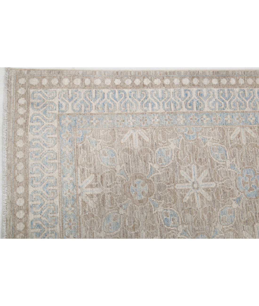 Hand Knotted Serenity Wool Rug - 5'7'' x 8'5'' 5'7'' x 8'5'' (168 X 253) / Taupe / Ivory