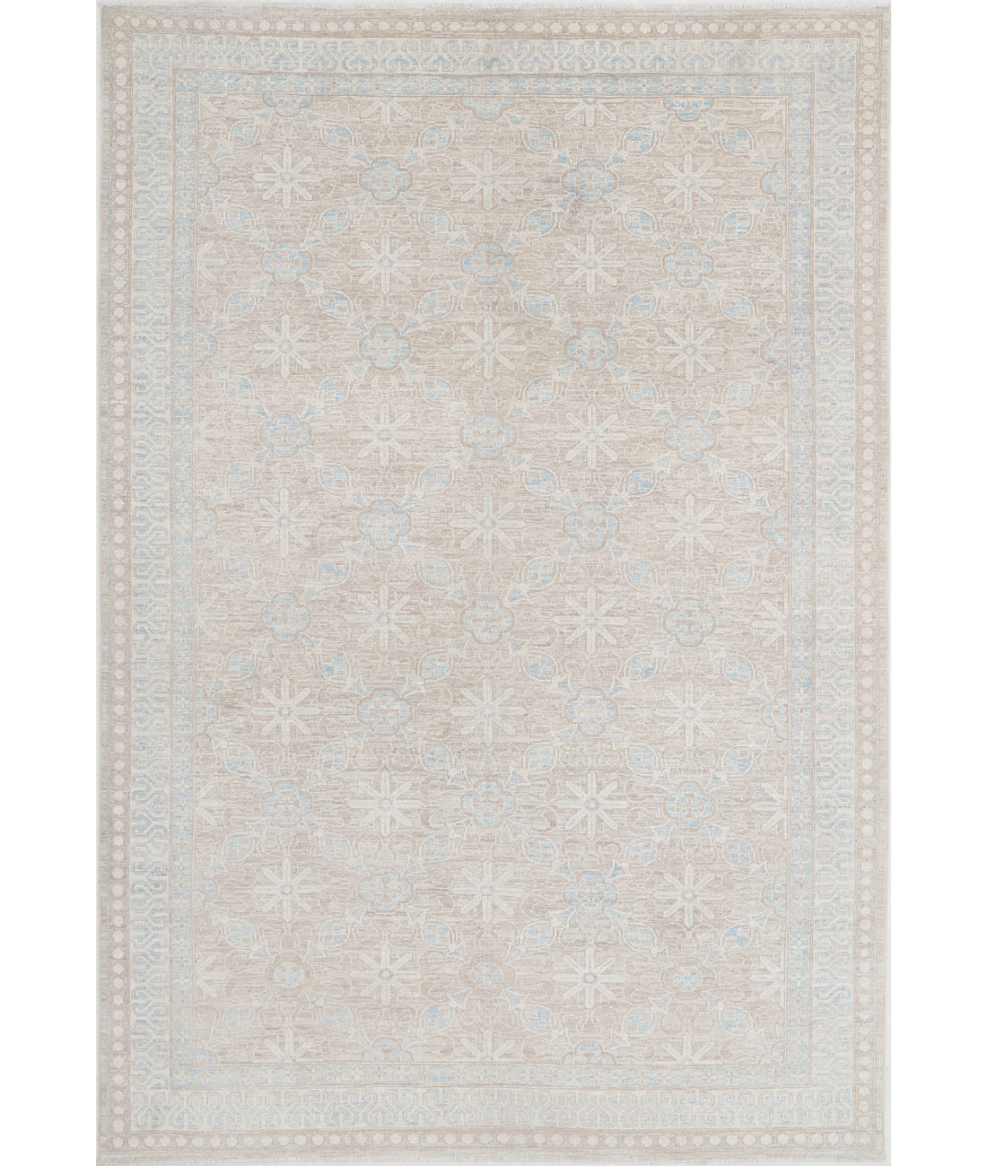 Hand Knotted Serenity Wool Rug - 5'7'' x 8'5''
