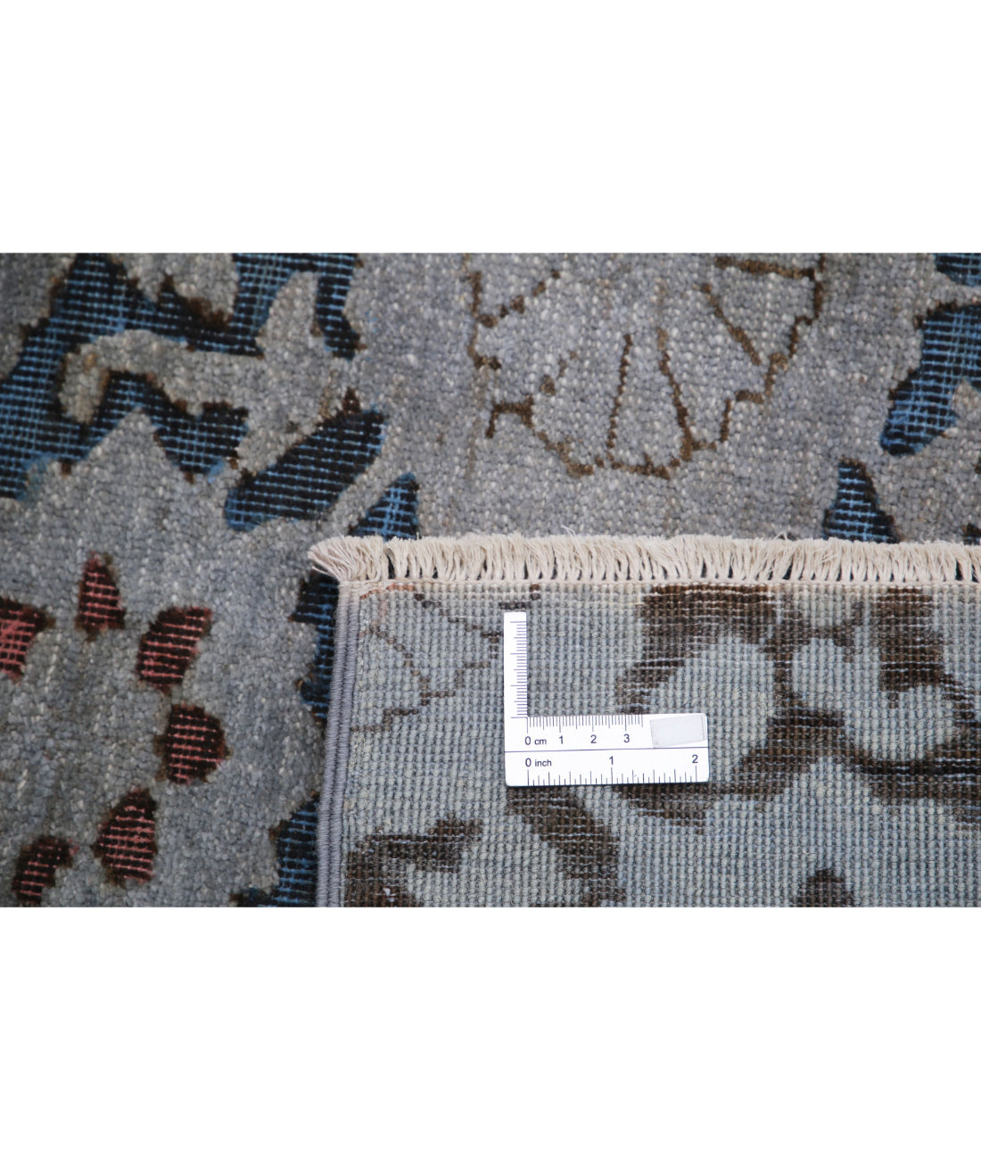 Hand Knotted Onyx Wool Rug - 5'9'' x 8'3'' 5'9'' x 8'3'' (173 X 248) / Blue / Grey