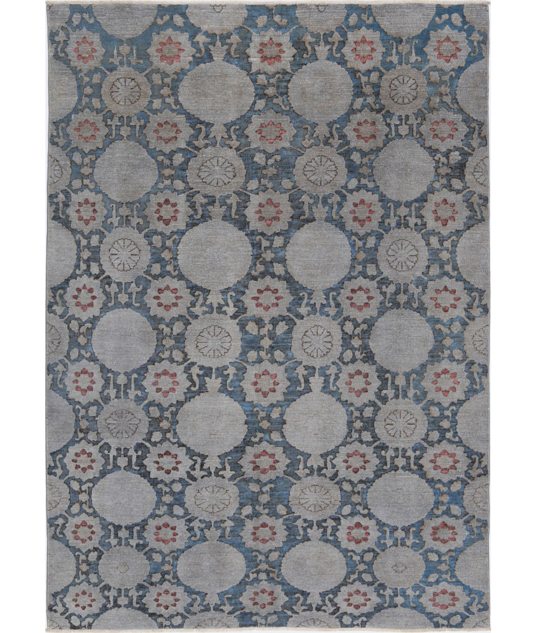 Hand Knotted Onyx Wool Rug - 5'9'' x 8'3''