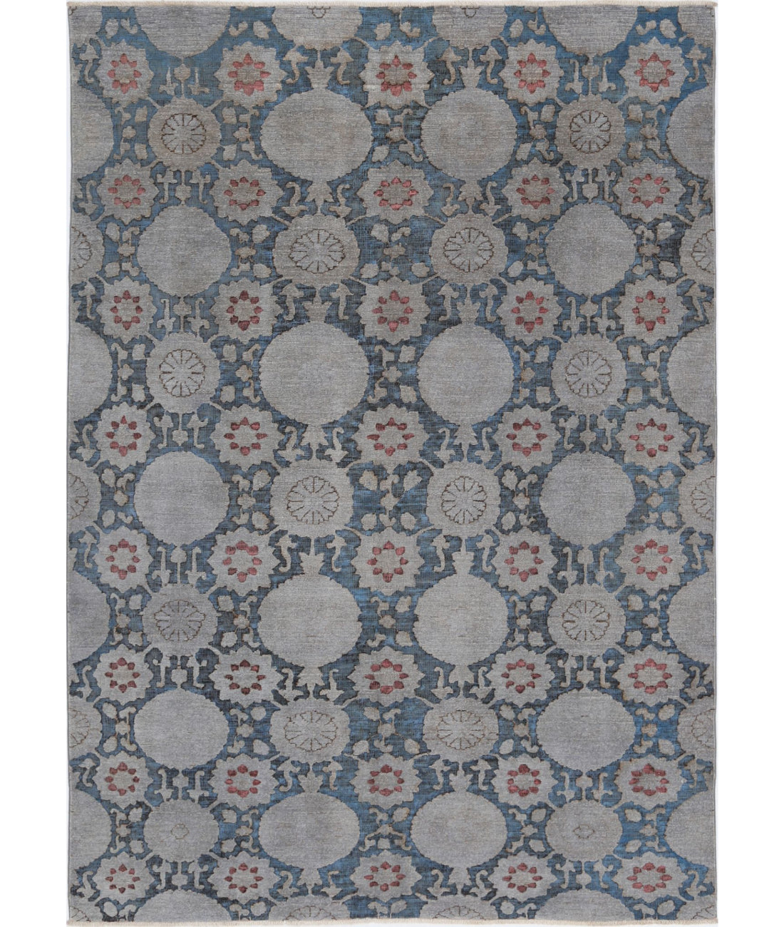 Hand Knotted Onyx Wool Rug - 5'9'' x 8'3'' -5018726
