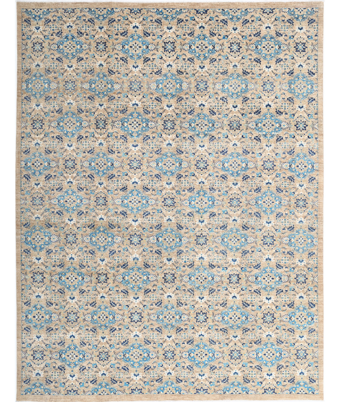 Hand Knotted Art & Craft Wool Rug - 8'10'' x 11'7''