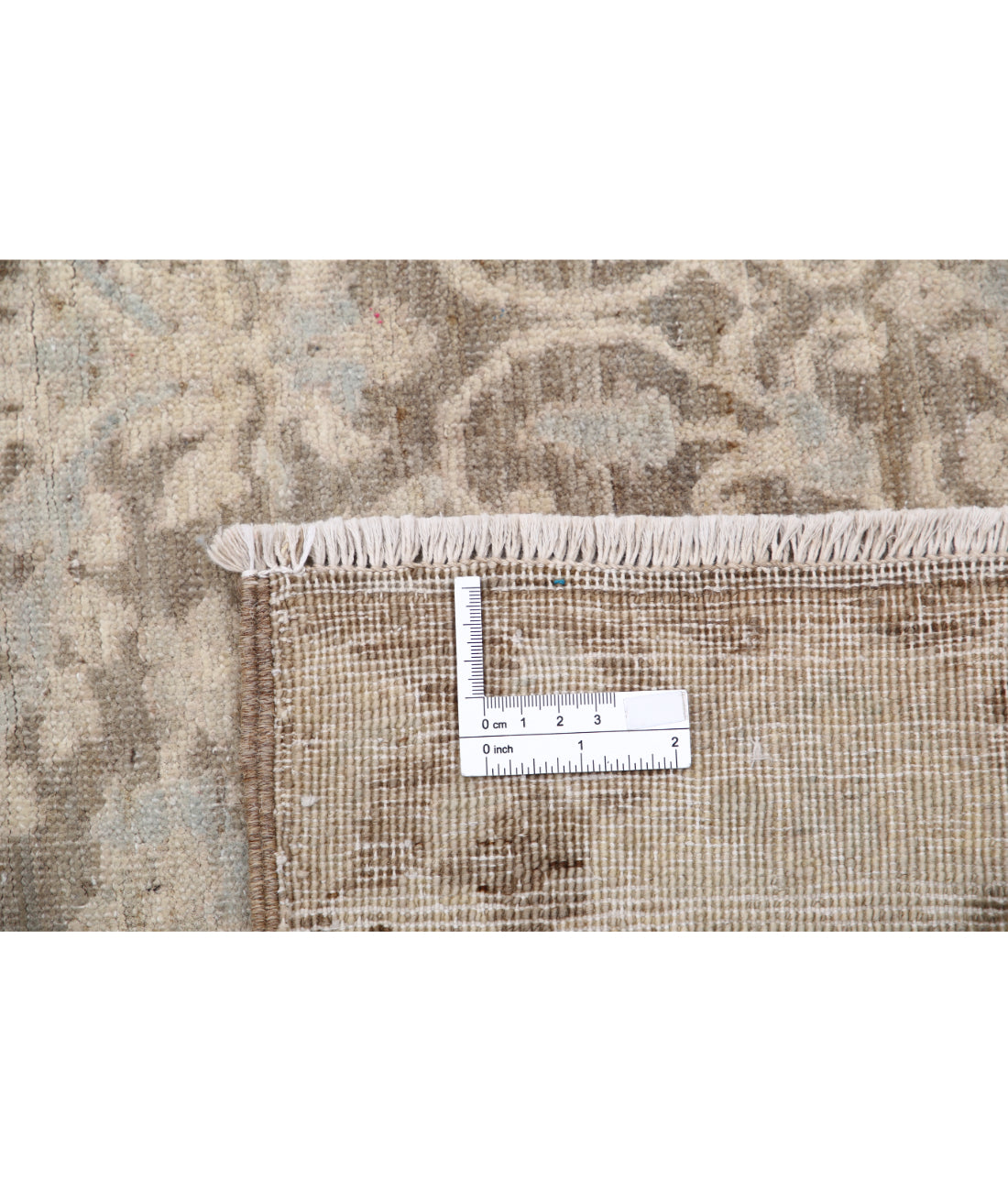 Hand Knotted Artemix Wool Rug - 7'8'' x 9'4'' 7'8'' x 9'4'' (230 X 280) / Grey / Ivory