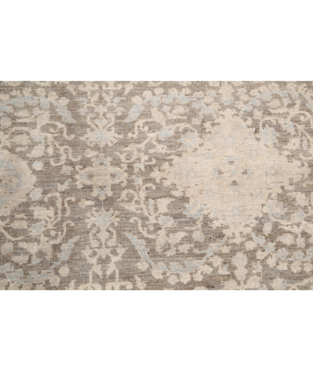 Hand Knotted Artemix Wool Rug - 7'8'' x 9'4'' 7'8'' x 9'4'' (230 X 280) / Grey / Ivory