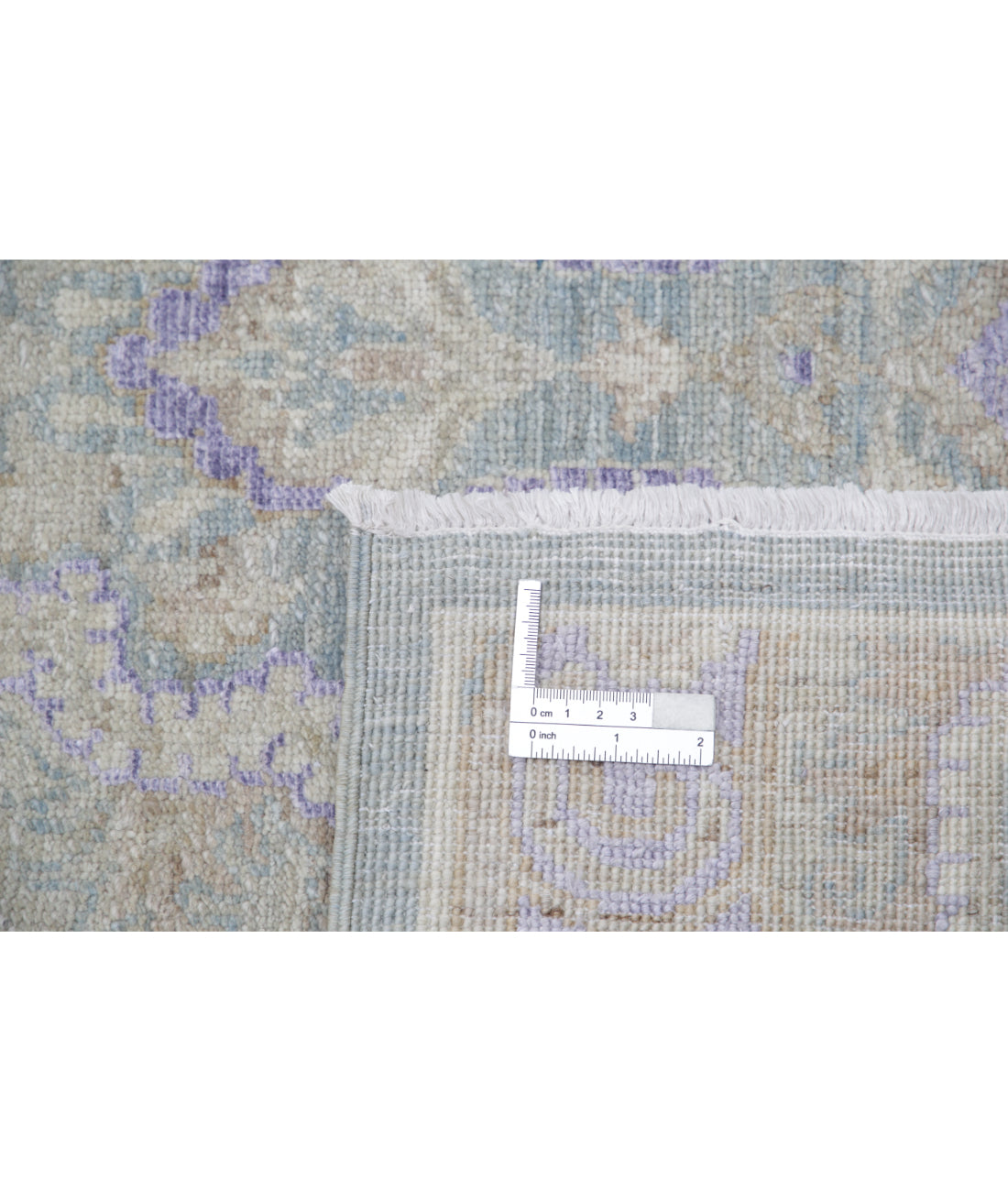 Hand Knotted Artemix Wool Rug - 7'10'' x 9'10'' 7'10'' x 9'10'' (235 X 295) / Grey / Purple