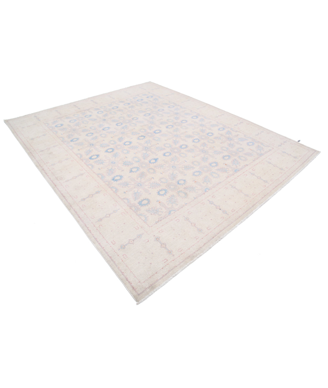 Hand Knotted Serenity Wool Rug - 8'0'' x 9'7'' 8'0'' x 9'7'' (240 X 288) / Ivory / Ivory