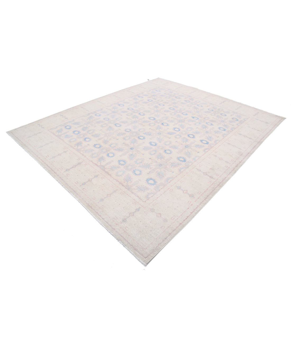 Hand Knotted Serenity Wool Rug - 8'0'' x 9'7'' 8'0'' x 9'7'' (240 X 288) / Ivory / Ivory