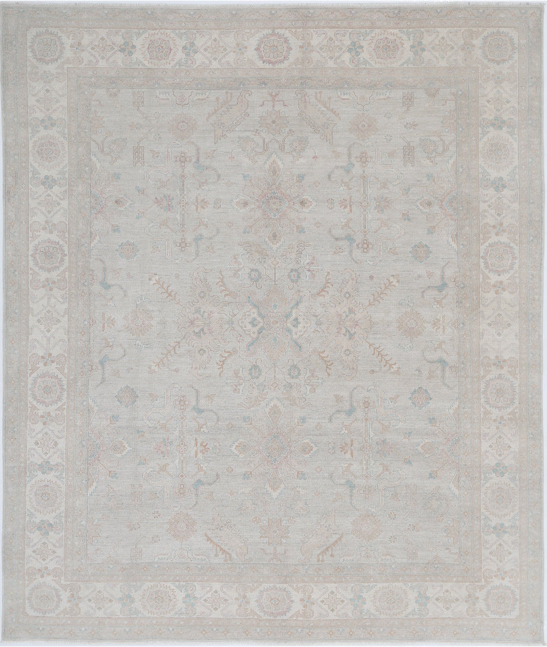Hand Knotted Serenity Wool Rug - 8&#39;0&#39;&#39; x 9&#39;6&#39;&#39; 8&#39;0&#39;&#39; x 9&#39;6&#39;&#39; (240 X 285) / Grey / Ivory