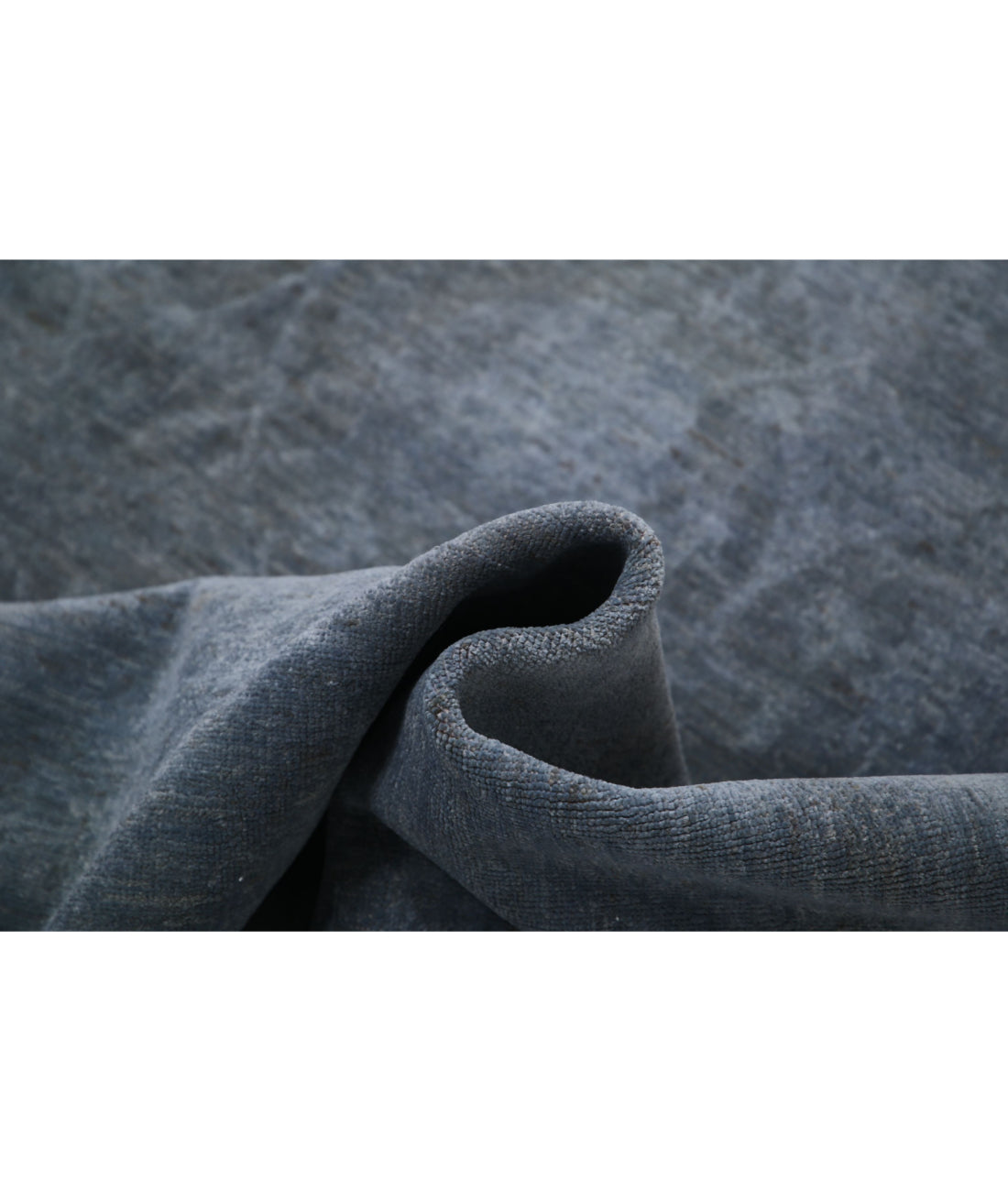 Hand Knotted Overdye Wool Rug - 7'4'' x 10'2'' 7'4'' x 10'2'' (220 X 305) / Grey / Grey