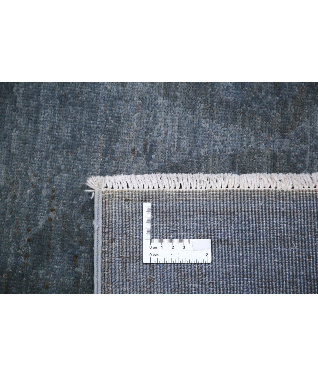 Hand Knotted Overdye Wool Rug - 7'4'' x 10'2'' 7'4'' x 10'2'' (220 X 305) / Grey / Grey