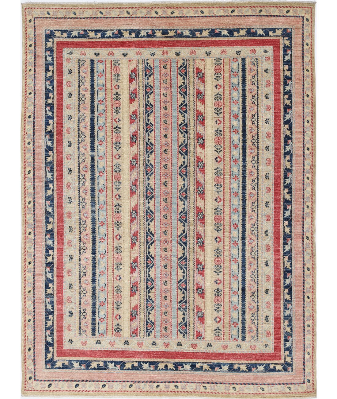 Hand Knotted Shaal Wool Rug - 4&#39;10&#39;&#39; x 6&#39;7&#39;&#39; 4&#39;10&#39;&#39; x 6&#39;7&#39;&#39; (145 X 198) / Multi / Multi