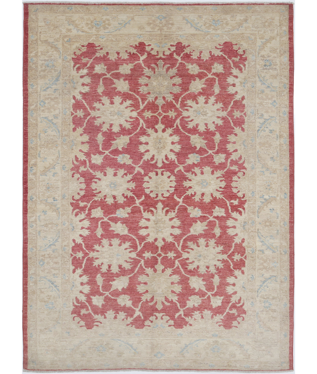 Hand Knotted Ziegler Farhan Wool Rug - 4'10'' x 6'8''