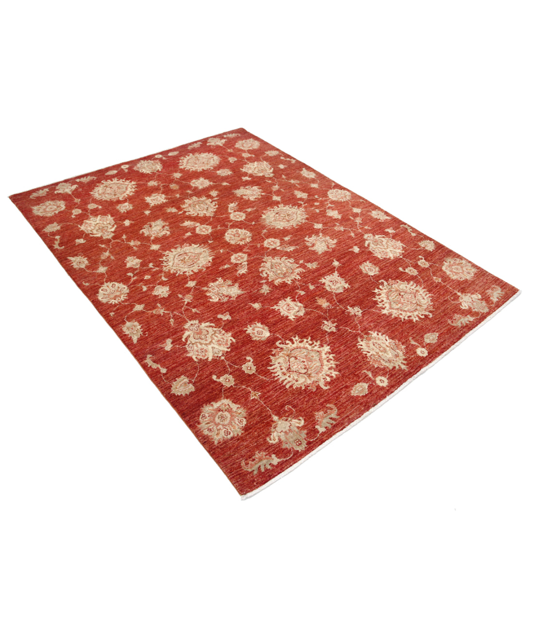 Hand Knotted Art & Craft Wool Rug - 4'10'' x 6'6'' 4'10'' x 6'6'' (145 X 195) / Red / Red