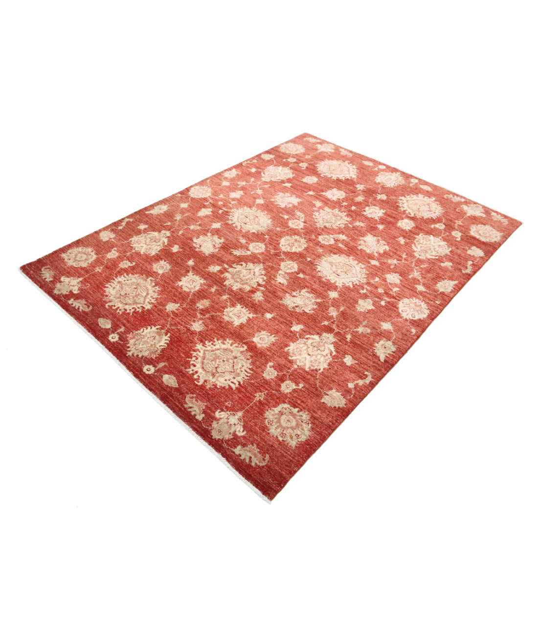 Hand Knotted Art & Craft Wool Rug - 4'10'' x 6'6'' 4'10'' x 6'6'' (145 X 195) / Red / Red