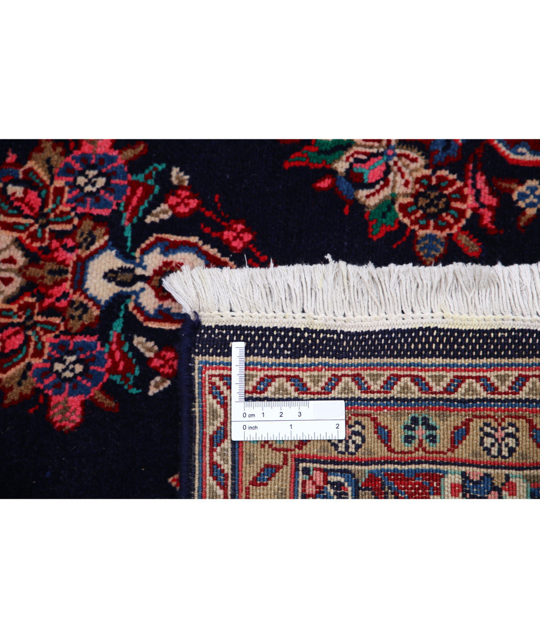 Hand Knotted Oriental Kashan Wool Rug - 4'4'' x 6'9''