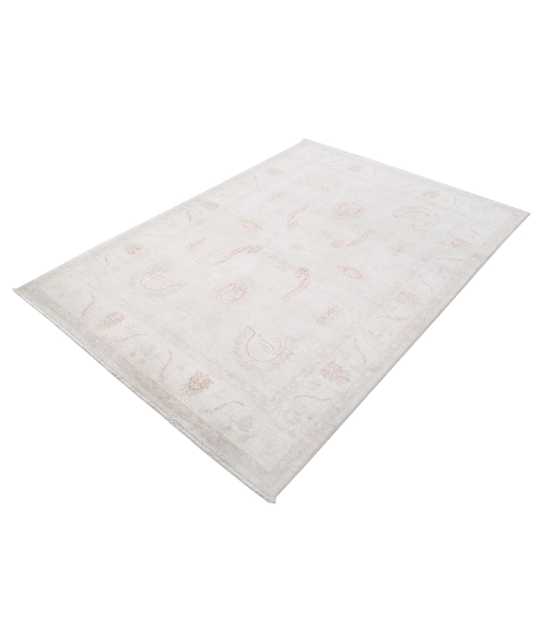 Hand Knotted Serenity Wool Rug - 4'11'' x 7'0'' 4'11'' x 7'0'' (148 X 210) / Ivory / Ivory