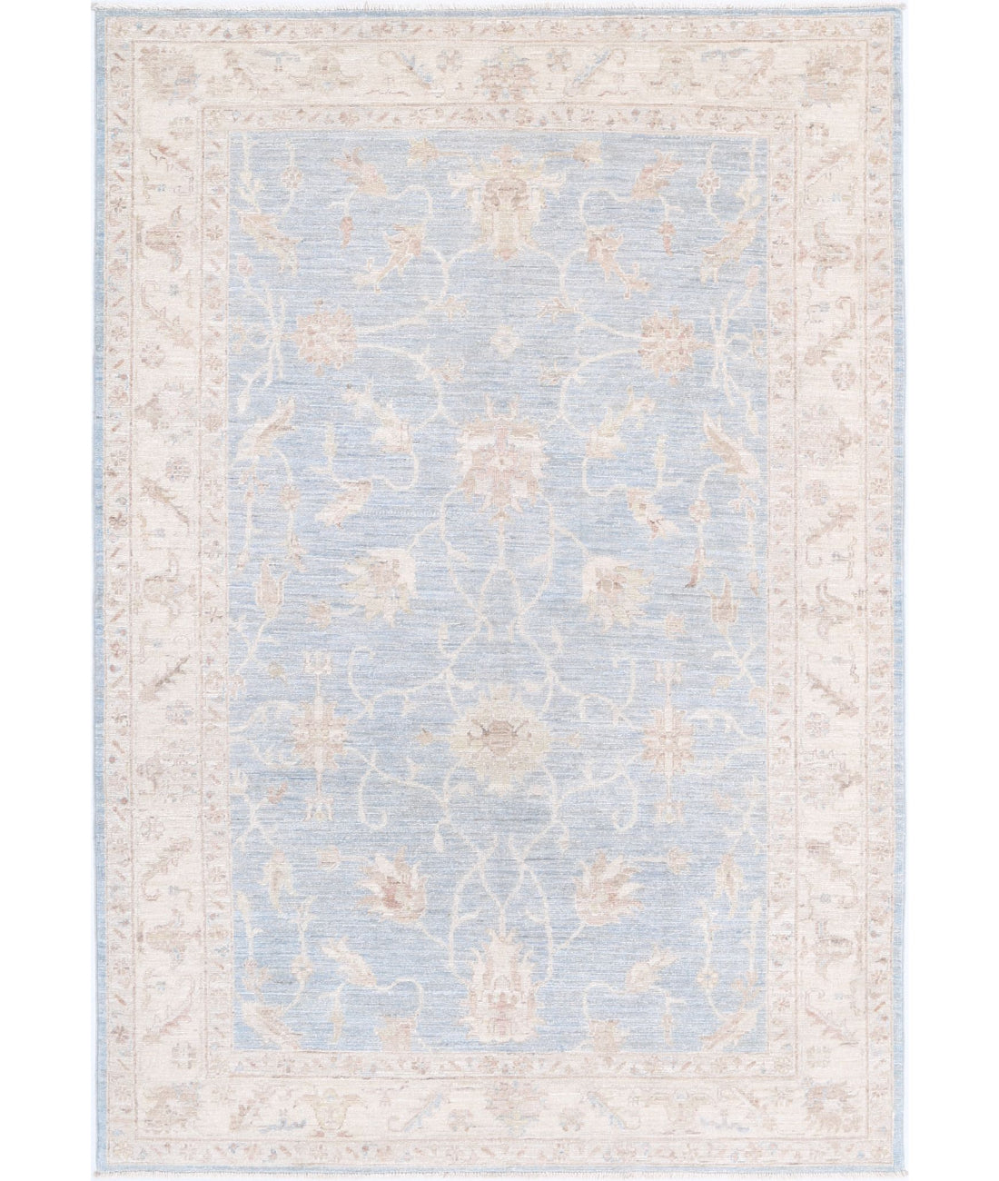 Hand Knotted Serenity Wool Rug - 4'9'' x 6'11''