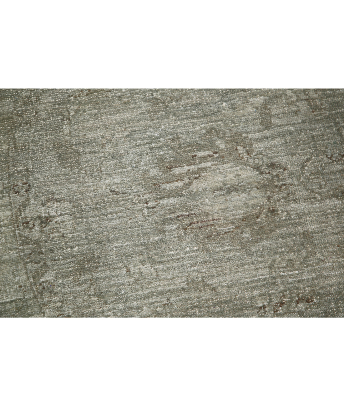 Hand Knotted Overdye Wool Rug - 5'4'' x 5'6'' 5'4'' x 5'6'' (160 X 165) / Grey / Grey