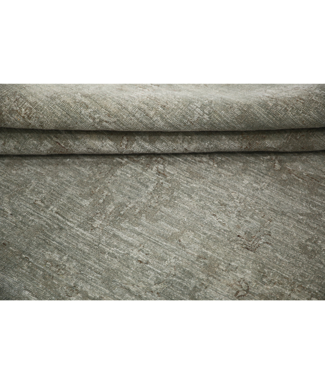 Hand Knotted Overdye Wool Rug - 5'4'' x 5'6'' 5'4'' x 5'6'' (160 X 165) / Grey / Grey