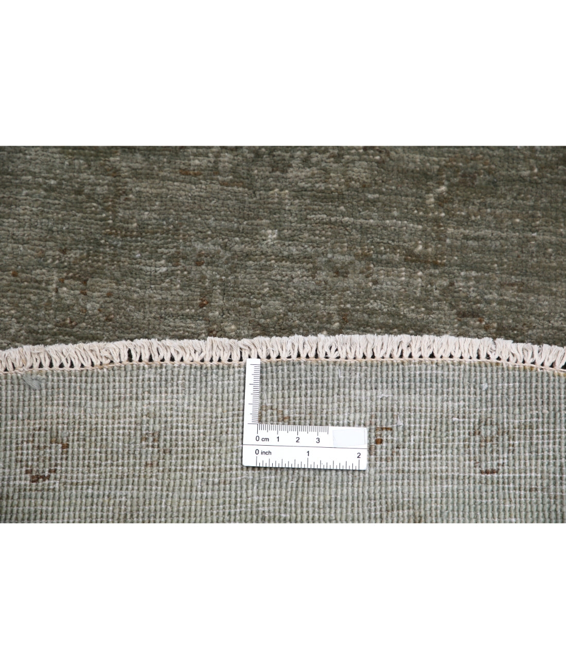 Hand Knotted Overdye Wool Rug - 5'4'' x 5'6'' 5'4'' x 5'6'' (160 X 165) / Grey / Grey