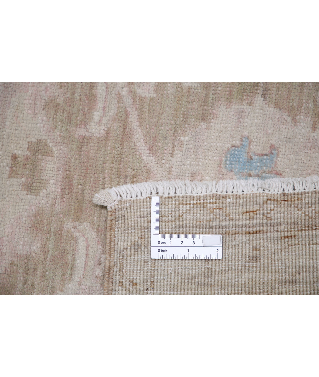 Hand Knotted Serenity Wool Rug - 4'2'' x 12'1'' 4'2'' x 12'1'' (125 X 363) / Green / Ivory