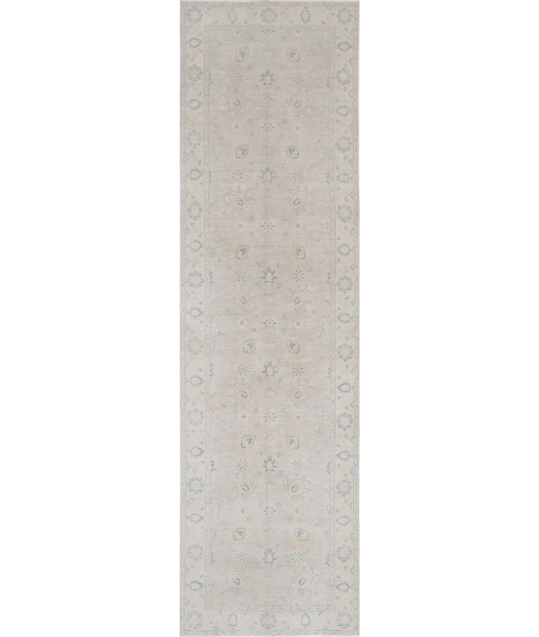 Hand Knotted Serenity Wool Rug - 3'11'' x 13'9'' 3'11'' x 13'9'' (118 X 413) / Brown / Ivory