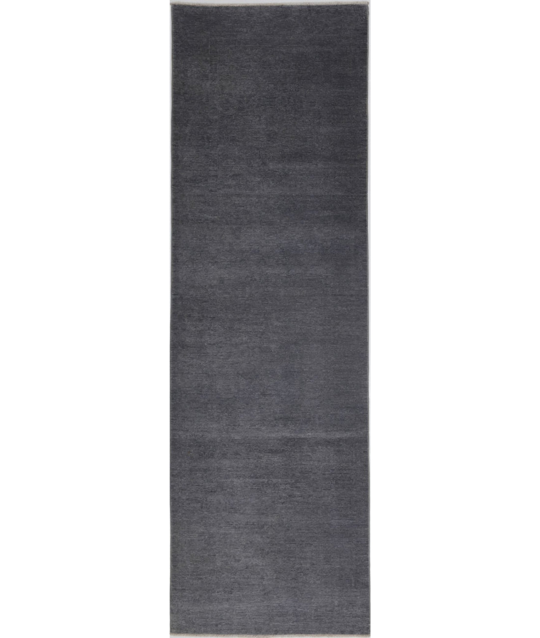 Hand Knotted Overdye Wool Rug - 3&#39;1&#39;&#39; x 10&#39;6&#39;&#39; 3&#39;1&#39;&#39; x 10&#39;6&#39;&#39; (93 X 315) / Grey / Grey