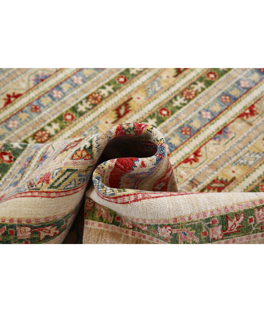 Hand Knotted Shaal Wool Rug - 6'9'' x 9'9'' 6'9'' x 9'9'' (203 X 293) / Multi / Multi