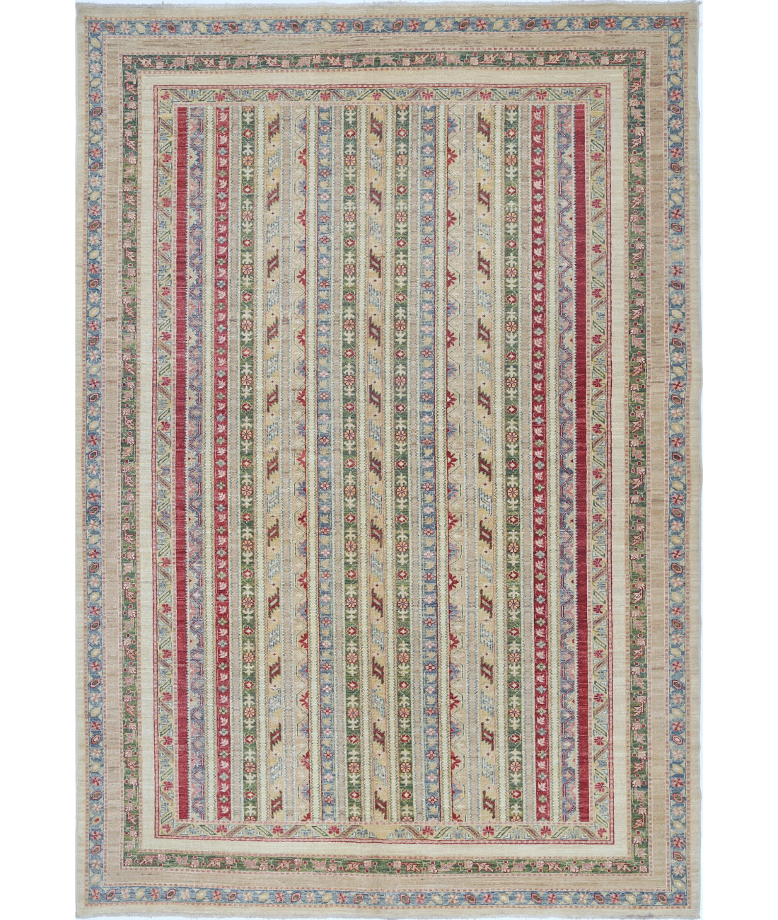 Hand Knotted Shaal Wool Rug - 6&#39;9&#39;&#39; x 9&#39;9&#39;&#39; 6&#39;9&#39;&#39; x 9&#39;9&#39;&#39; (203 X 293) / Multi / Multi