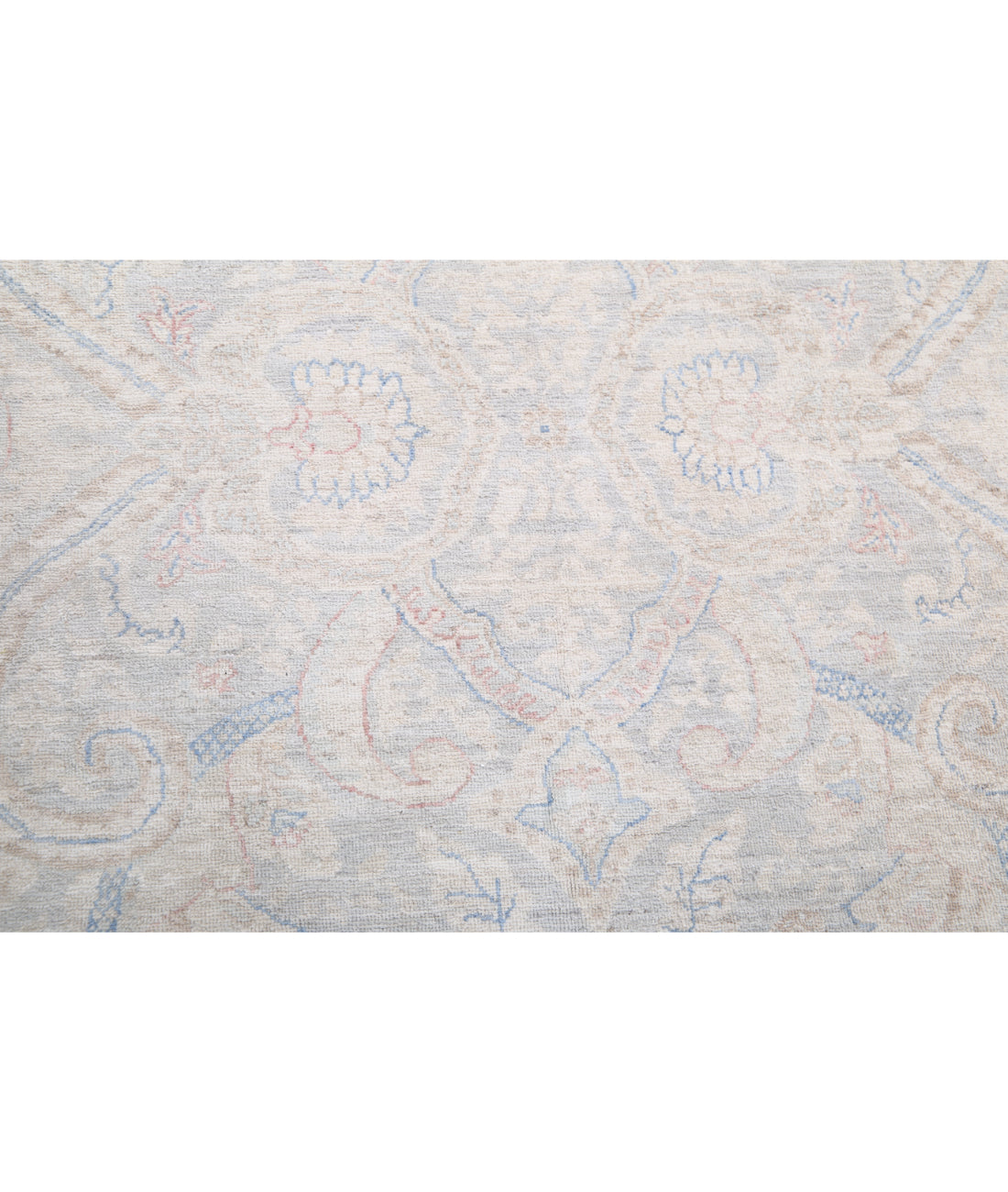 Hand Knotted Artemix Wool Rug - 6'1'' x 8'4'' 6'1'' x 8'4'' (183 X 250) / Grey / Blue