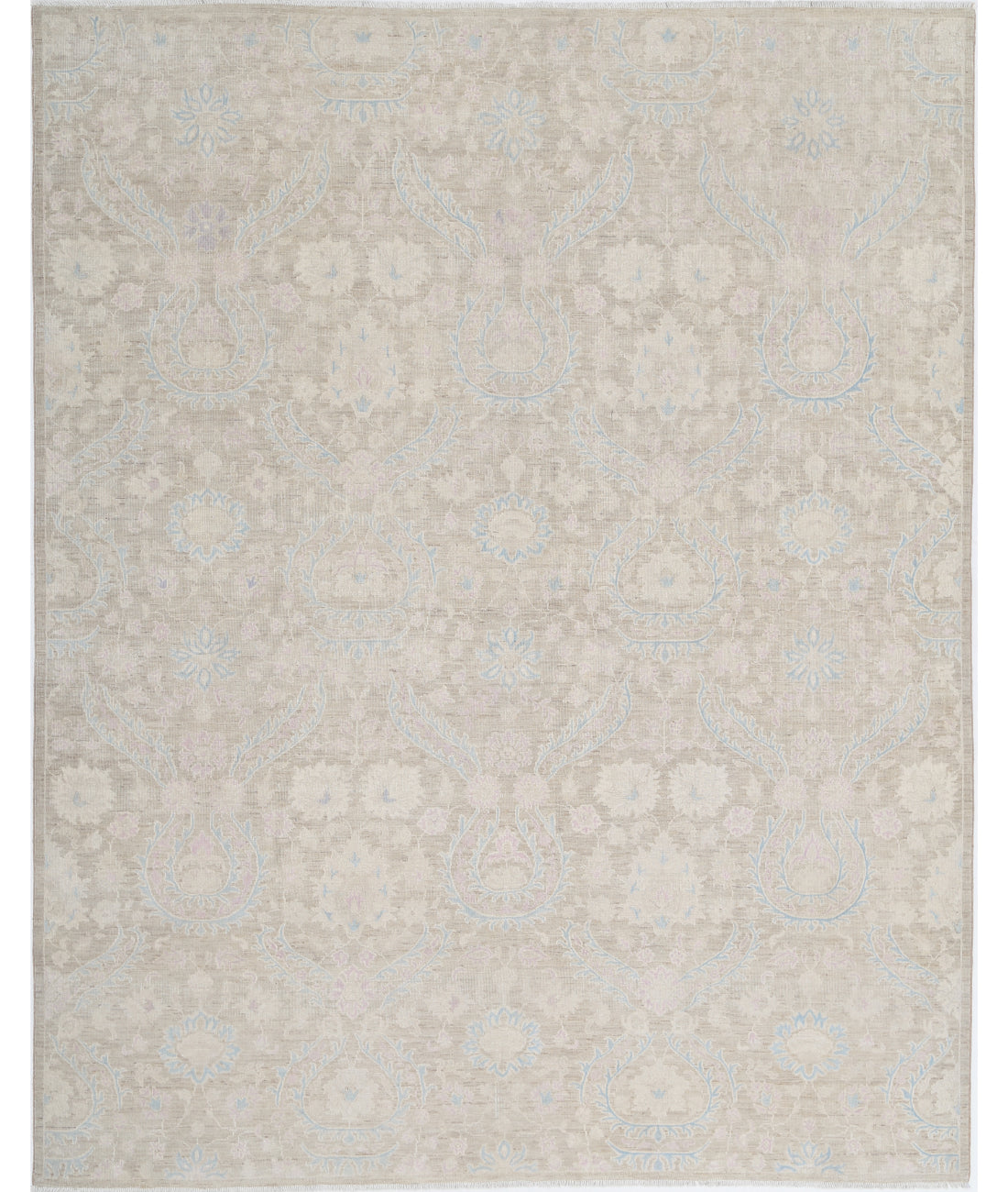 Hand Knotted Artemix Wool Rug - 7&#39;11&#39;&#39; x 9&#39;9&#39;&#39; 7&#39;11&#39;&#39; x 9&#39;9&#39;&#39; (238 X 293) / Taupe / Blue