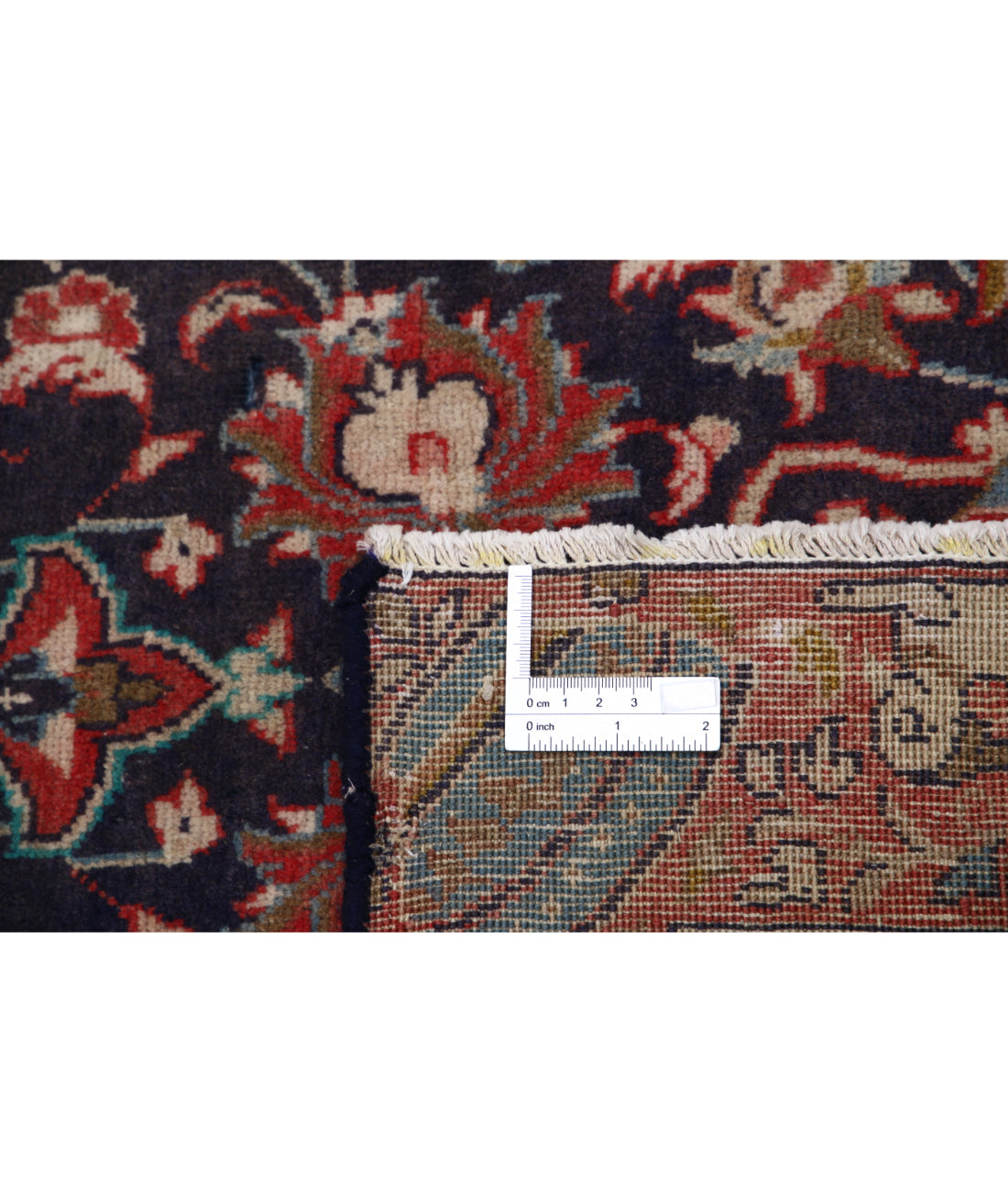 Hand Knotted Persian Tabriz Wool Rug - 3'3'' x 6'10'' 3'3'' x 6'10'' (98 X 205) / Blue / Rust