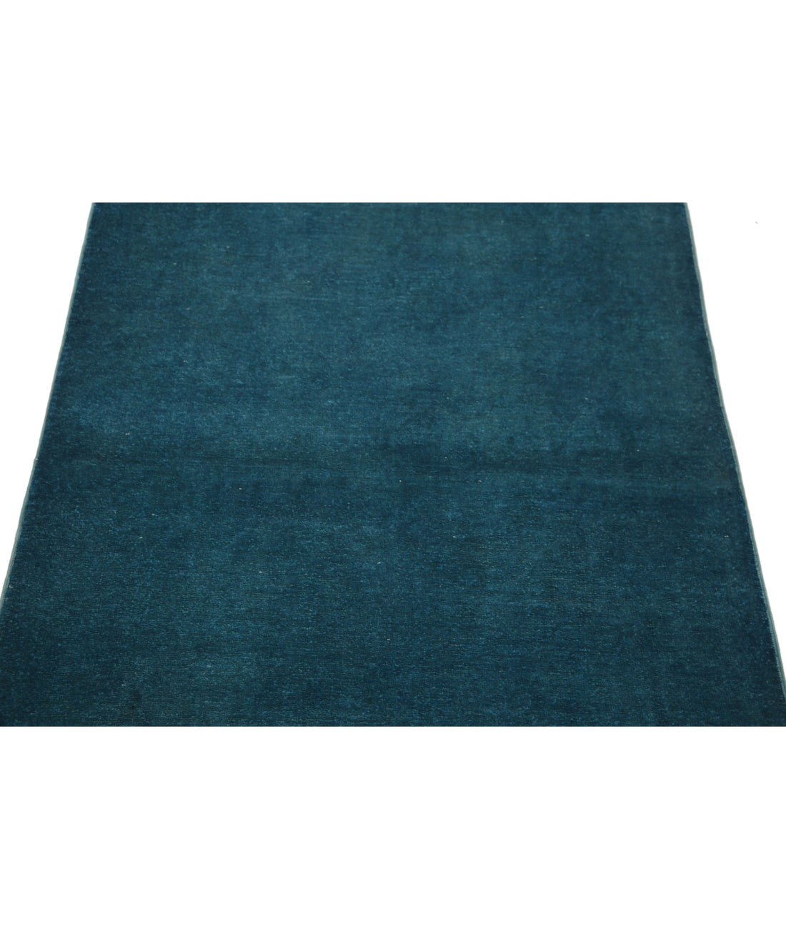 Hand Knotted Overdye Wool Rug - 3'0'' x 4'11'' 3'0'' x 4'11'' (90 X 148) / Teal / Teal