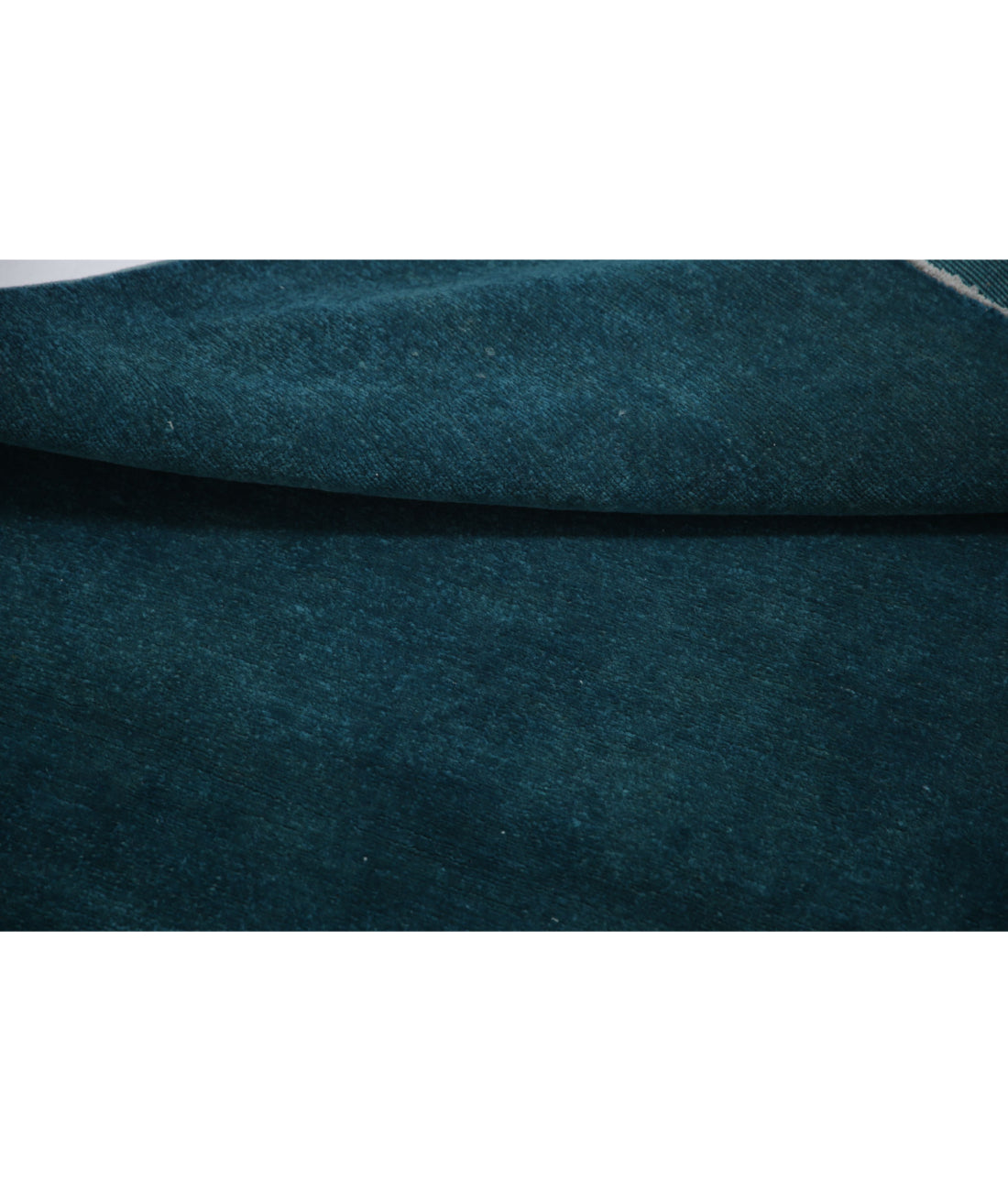 Hand Knotted Overdye Wool Rug - 3'0'' x 4'11'' 3'0'' x 4'11'' (90 X 148) / Teal / Teal