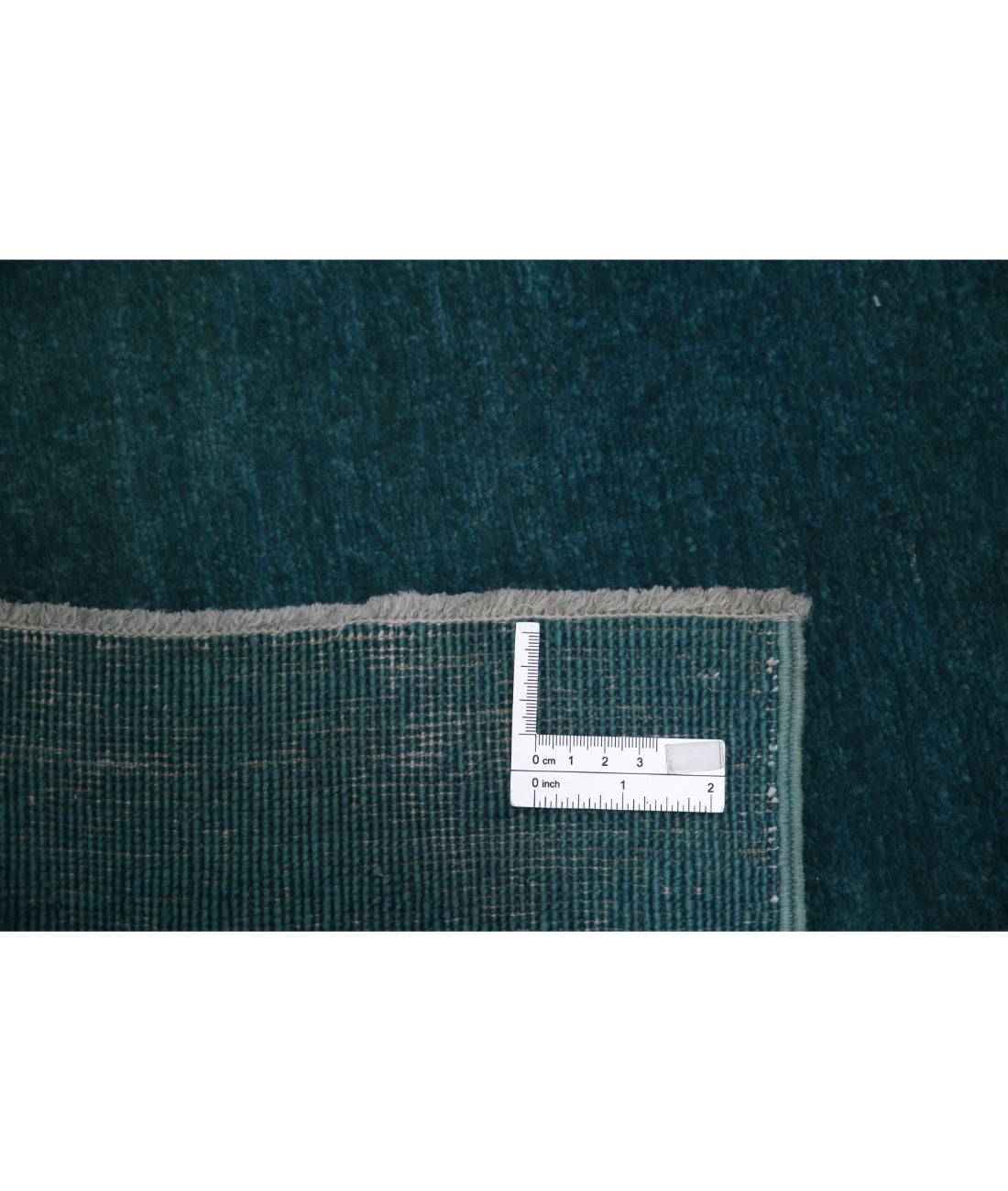 Hand Knotted Overdye Wool Rug - 3'0'' x 4'11'' 3'0'' x 4'11'' (90 X 148) / Teal / Teal
