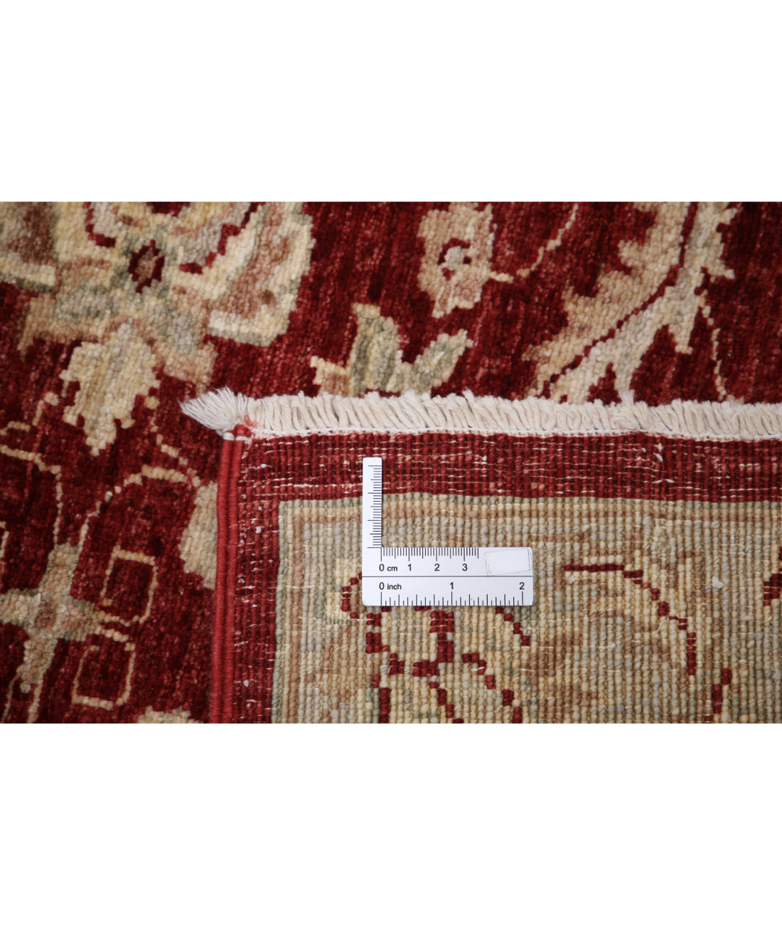 Hand Knotted Ziegler Farhan Wool Rug - 3'0'' x 4'7'' 3'0'' x 4'7'' (90 X 138) / Red / Ivory