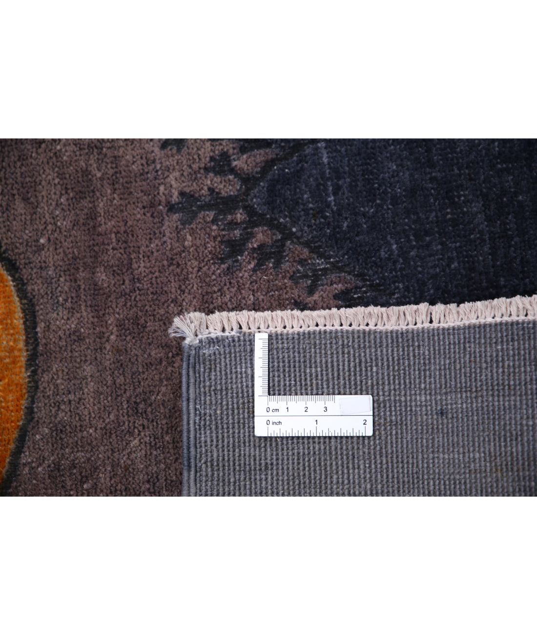 Hand Knotted Overdye Wool Rug - 2'9'' x 4'0'' 2'9'' x 4'0'' (83 X 120) / Grey / Brown
