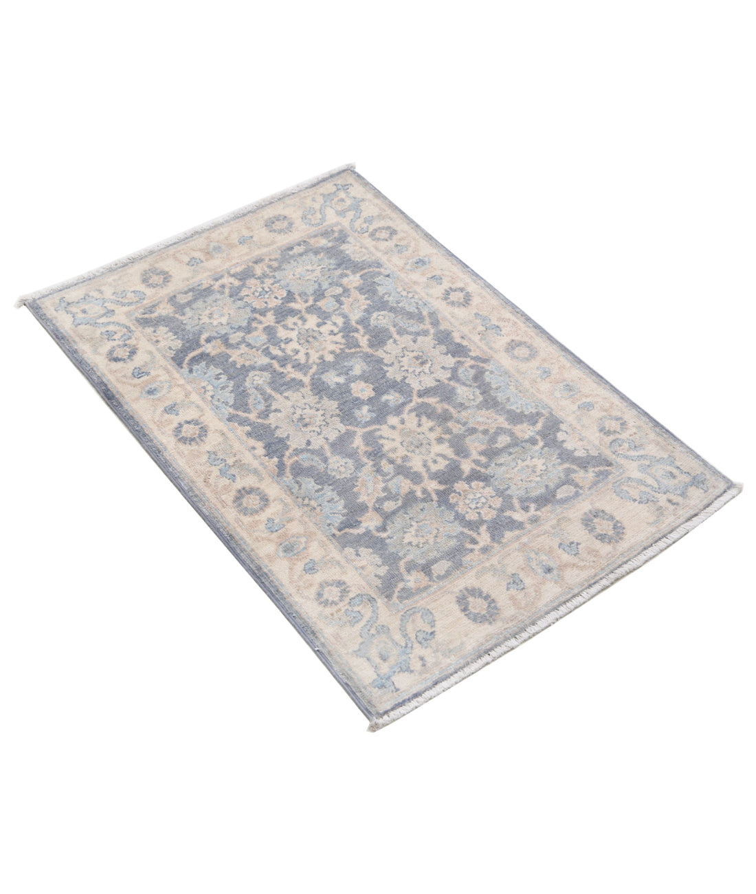 Hand Knotted Serenity Wool Rug - 2'0'' x 2'11'' 2'0'' x 2'11'' (60 X 88) / Grey / Ivory
