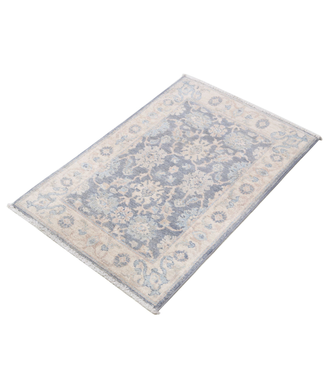 Hand Knotted Serenity Wool Rug - 2'0'' x 2'11'' 2'0'' x 2'11'' (60 X 88) / Grey / Ivory