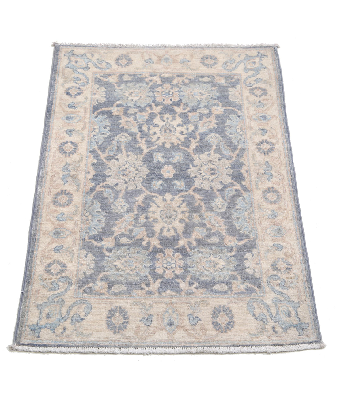 Hand Knotted Serenity Wool Rug - 2'0'' x 2'11'' 2'0'' x 2'11'' (60 X 88) / Grey / Ivory