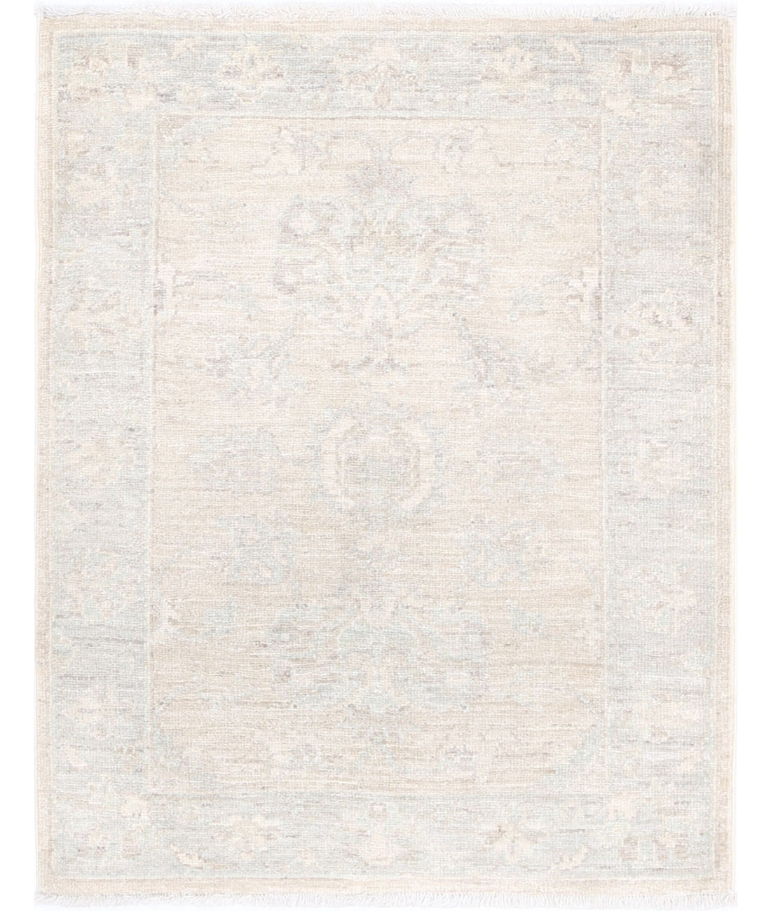 Hand Knotted Serenity Wool Rug - 2'3'' x 2'9'' 2'3'' x 2'9'' (68 X 83) / Brown / Grey