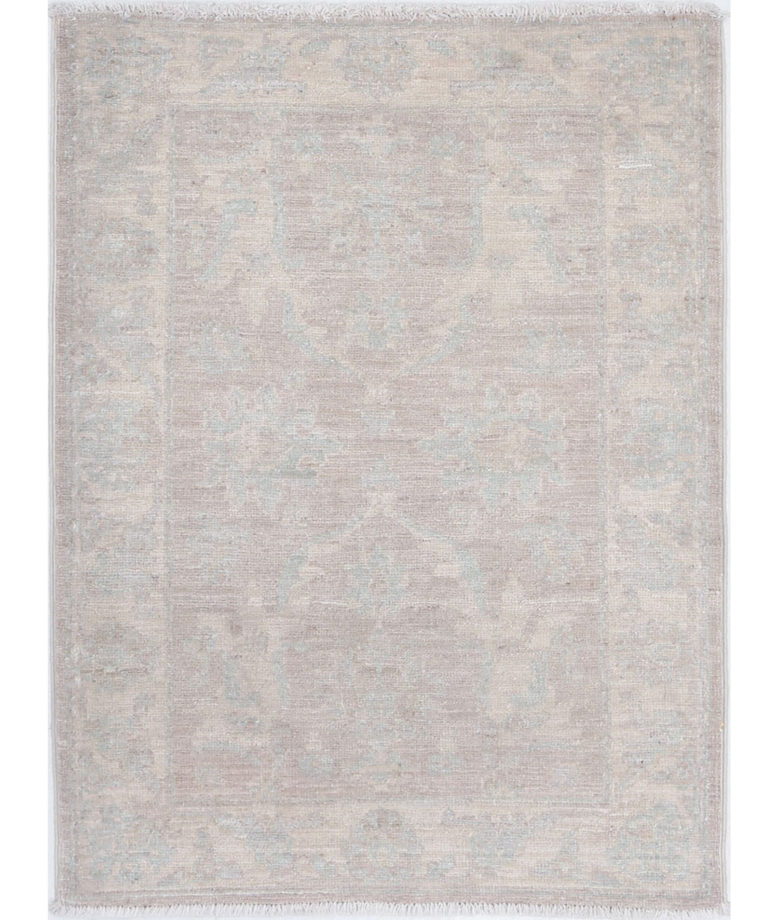 Hand Knotted Serenity Wool Rug - 2'1'' x 2'10'' 2'1'' x 2'10'' (63 X 85) / Brown / Ivory