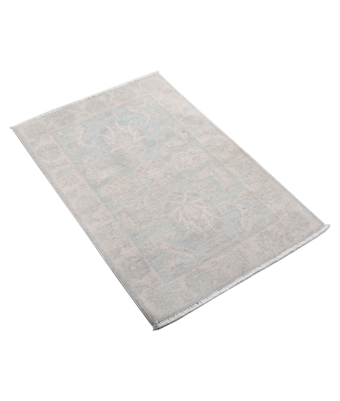 Hand Knotted Serenity Wool Rug - 2'0'' x 3'0'' 2'0'' x 3'0'' (60 X 90) / Grey / Ivory