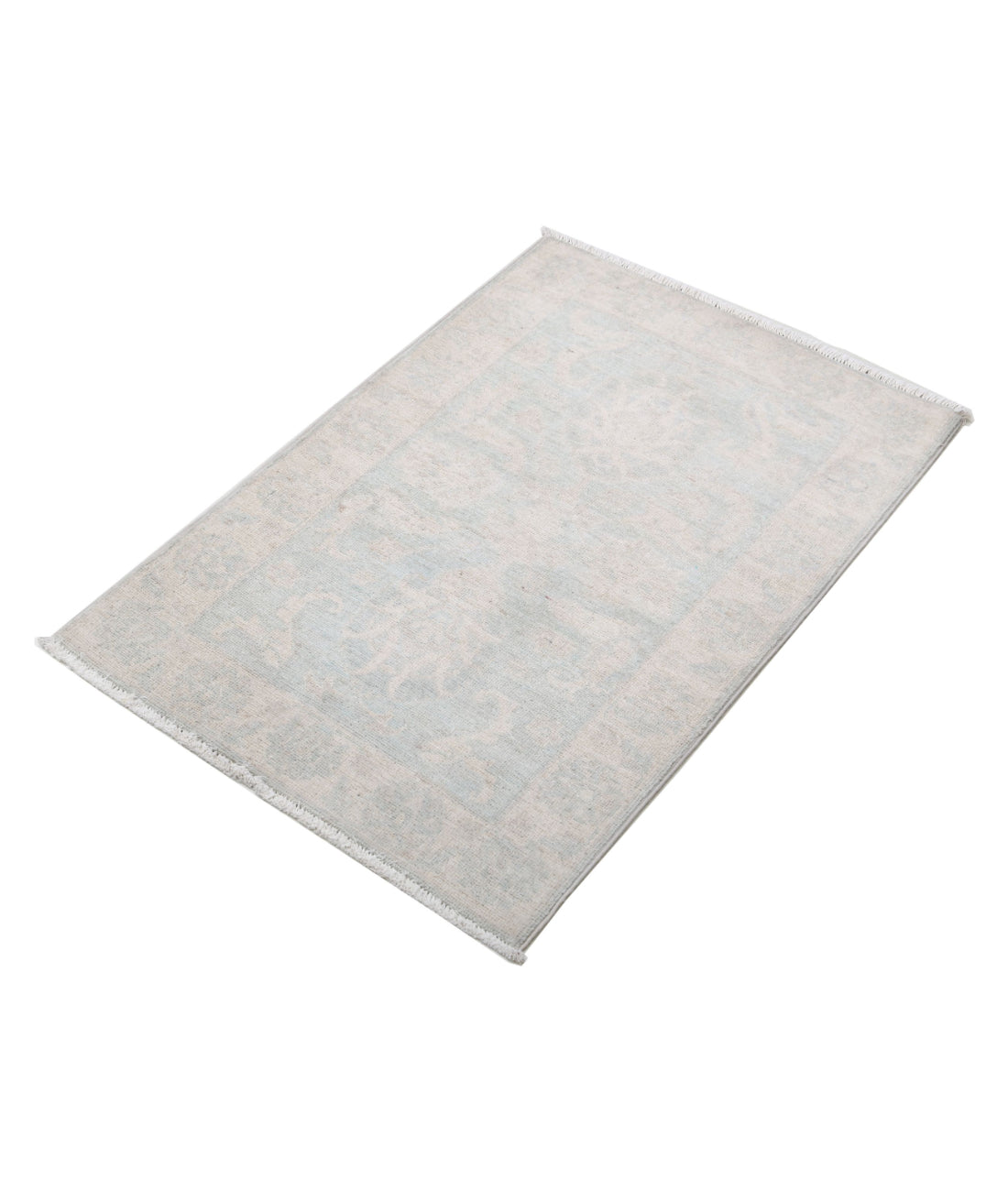Hand Knotted Serenity Wool Rug - 2'0'' x 3'0'' 2'0'' x 3'0'' (60 X 90) / Grey / Ivory