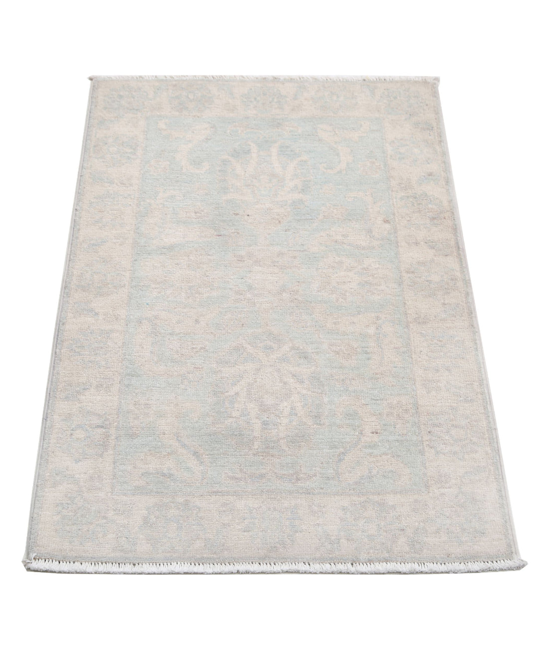 Hand Knotted Serenity Wool Rug - 2'0'' x 3'0'' 2'0'' x 3'0'' (60 X 90) / Grey / Ivory