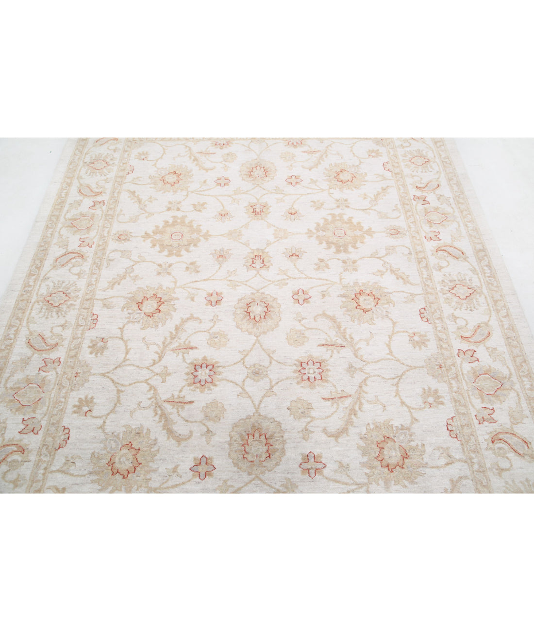 Hand Knotted Serenity Wool Rug - 5'8'' x 7'6'' 5'8'' x 7'6'' (170 X 225) / Ivory / Ivory