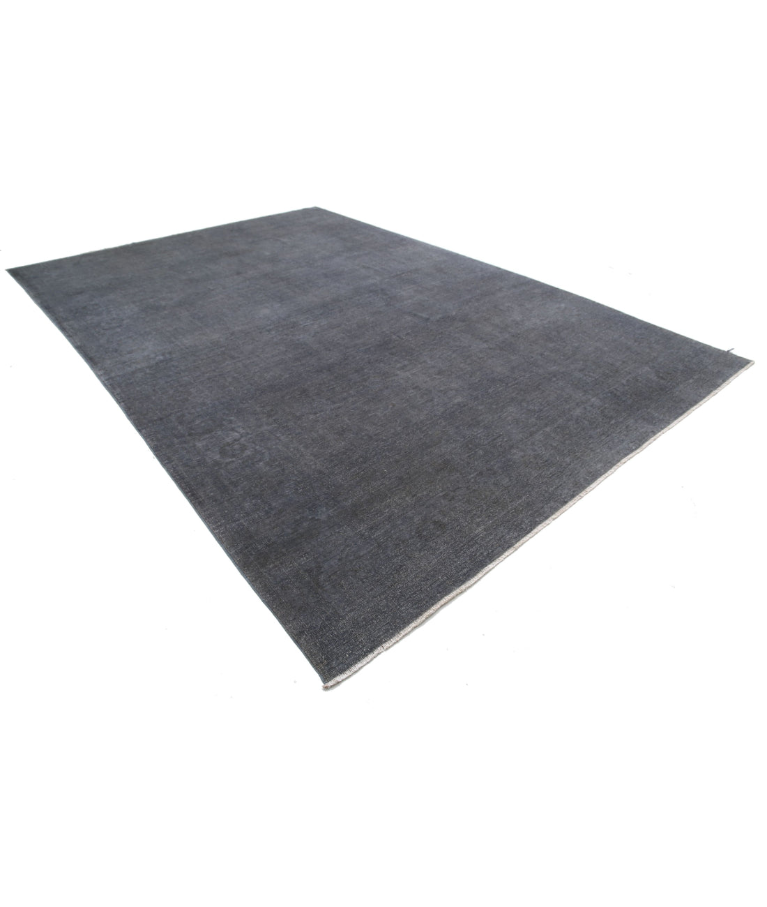 Hand Knotted Overdye Wool Rug - 9'8'' x 13'9'' 9'8'' x 13'9'' (290 X 413) / Grey / Grey