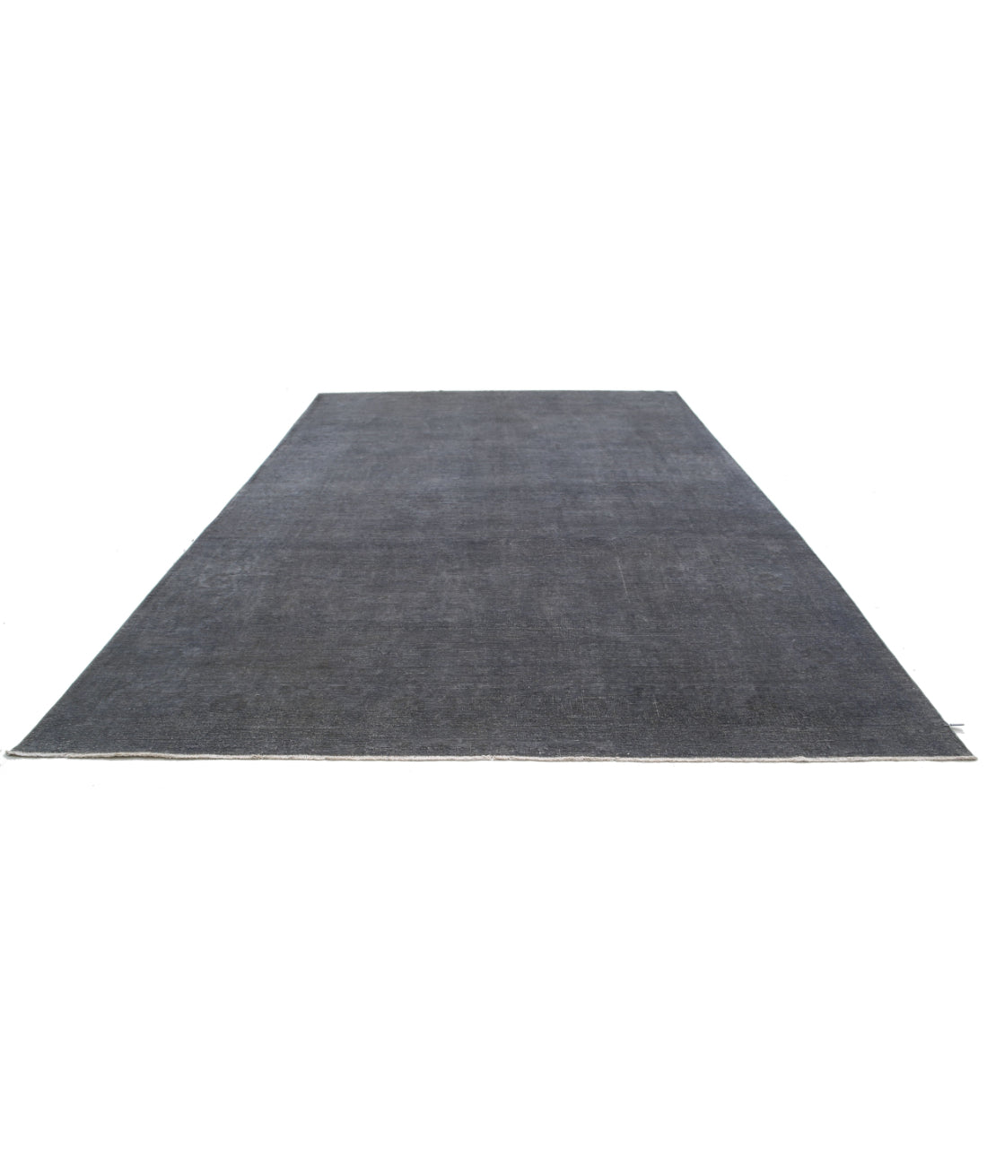 Hand Knotted Overdye Wool Rug - 9'8'' x 13'9'' 9'8'' x 13'9'' (290 X 413) / Grey / Grey