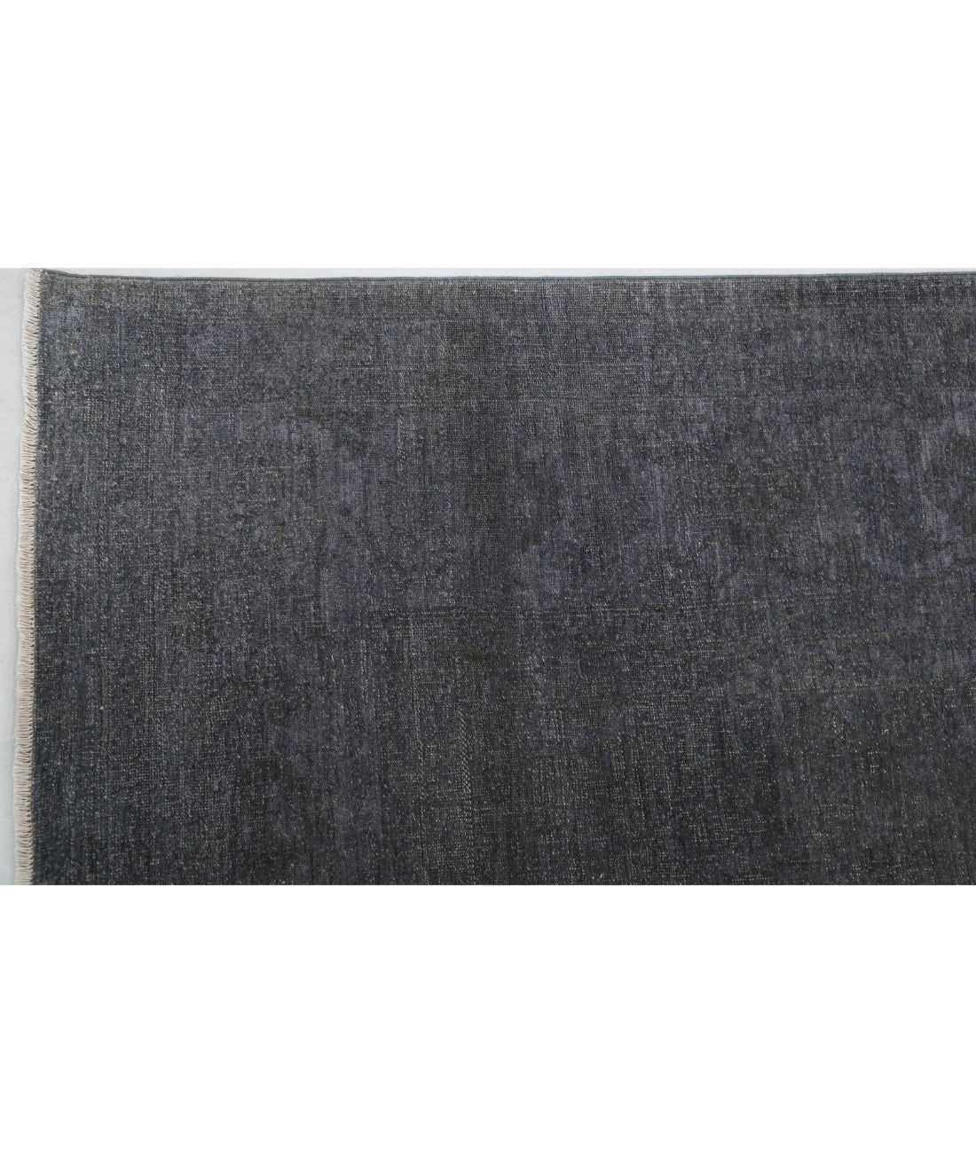 Hand Knotted Overdye Wool Rug - 9'8'' x 13'9'' 9'8'' x 13'9'' (290 X 413) / Grey / Grey